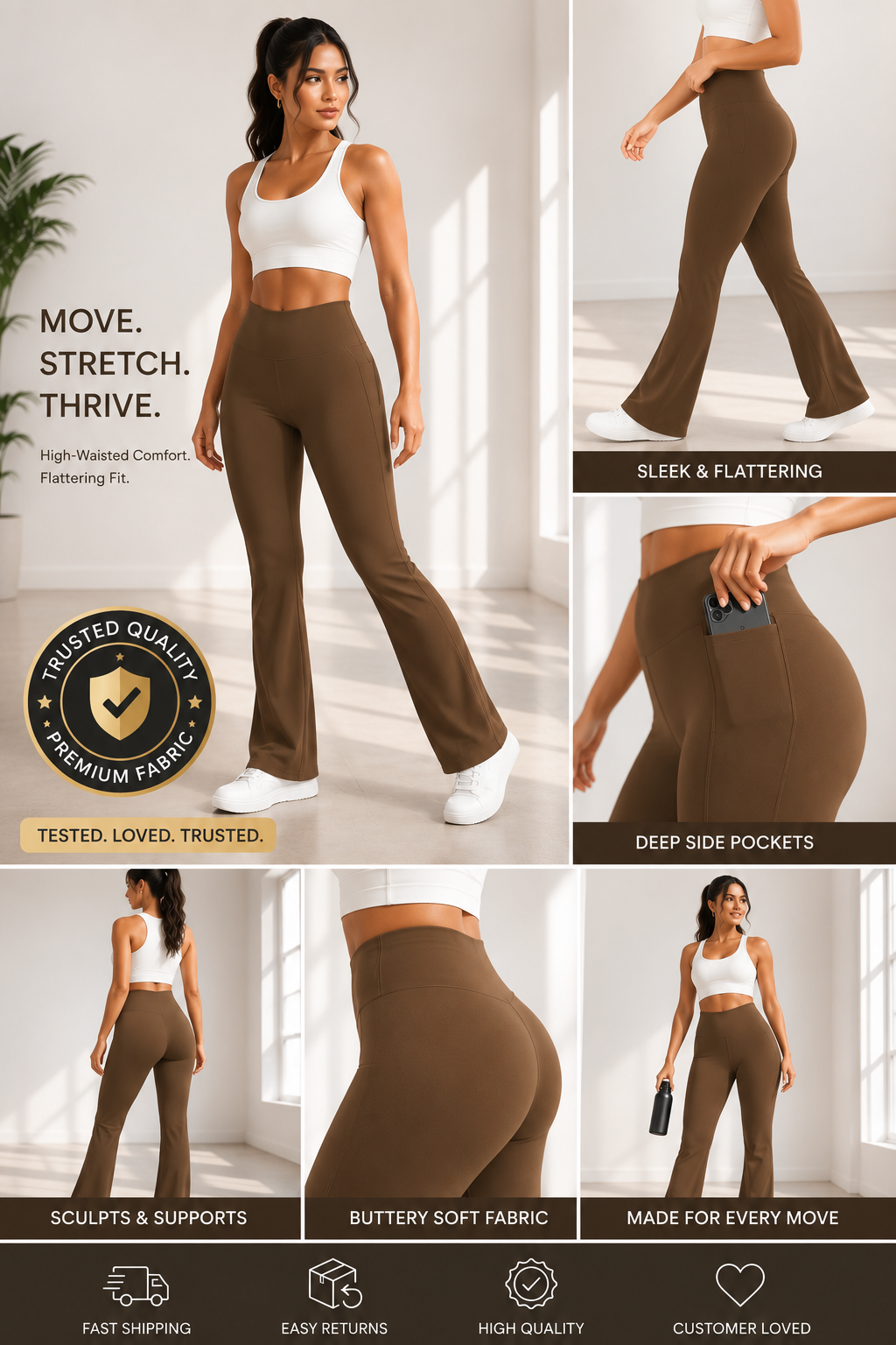 High-Waisted Sculpt Flare Leggings